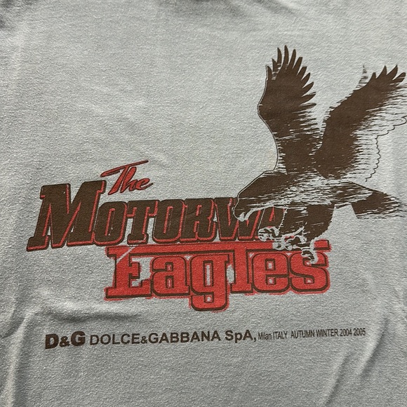D&G T-Shirt With “The Motorway Eagles” with Eagle Logo - Picture 4 of 9